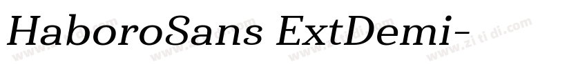 HaboroSans ExtDemi字体转换